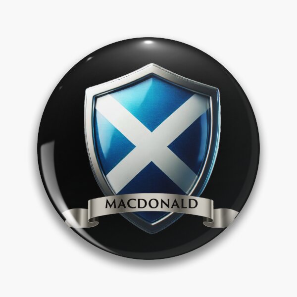 Item preview, MacDonald Scottish Crest  Saltire Shield with Highland Sovereignty designed and sold by Highlandkings.