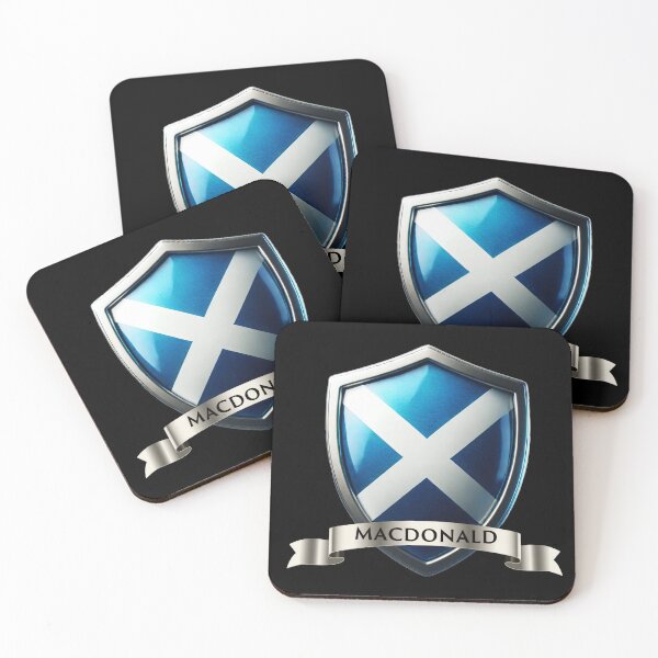 Item preview, MacDonald Scottish Crest  Saltire Shield with Highland Sovereignty designed and sold by Highlandkings.