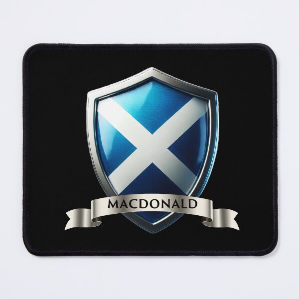 Item preview, MacDonald Scottish Crest Saltire Shield with Highland Sovereignty designed and sold by Highlandkings.