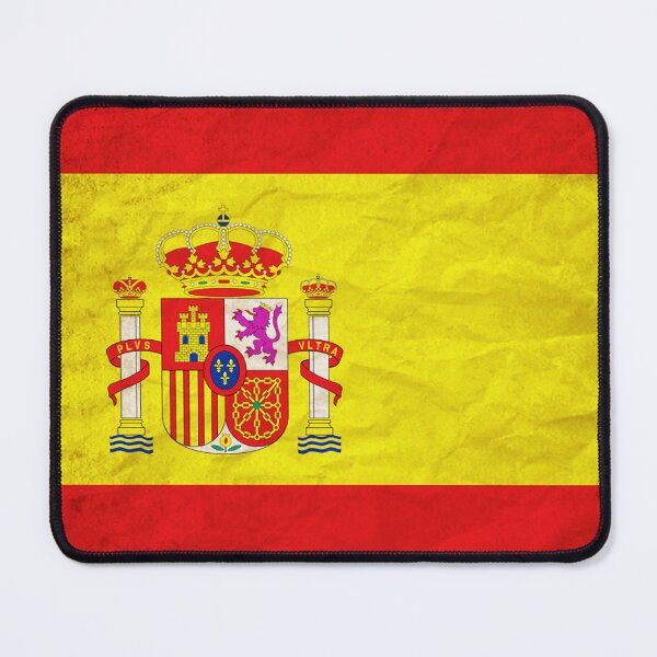 Item preview, Vintage Spain Flag Design – Retro Look – Square Motif designed and sold by KolbaVison.
