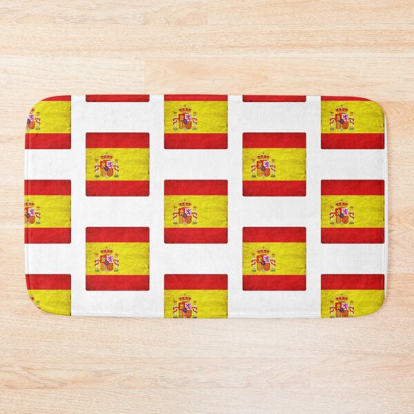Item preview, Vintage Spain Flag Design – Retro Look – Square Motif designed and sold by KolbaVison.
