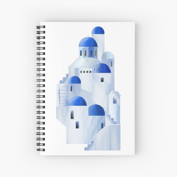 Santorini island in the Greece Spiral Notebook