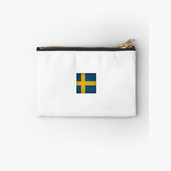 Item preview, Vintage Sweden Flag Design – Retro Look – Square Motif designed and sold by KolbaVison.