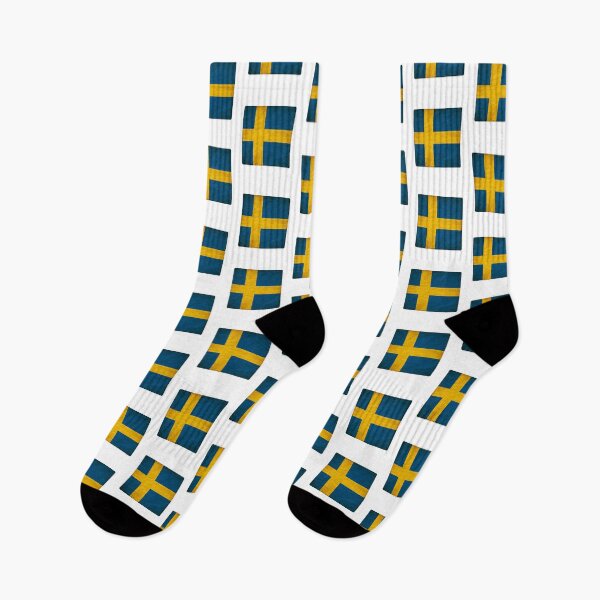 Item preview, Vintage Sweden Flag Design – Retro Look – Square Motif designed and sold by KolbaVison.