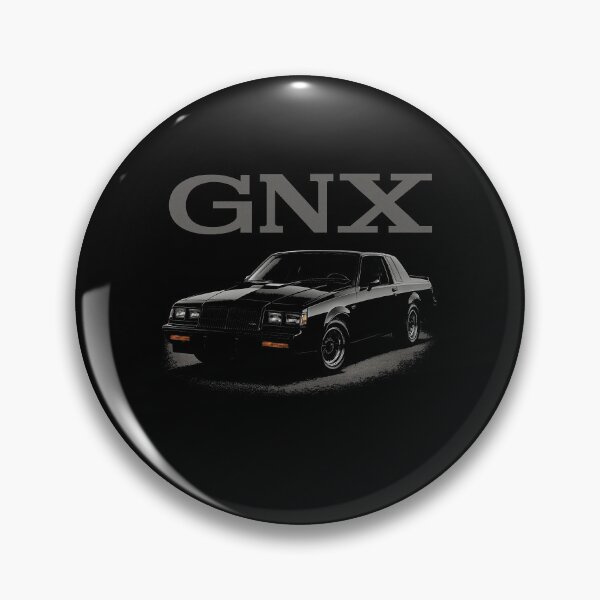Item preview, 1987 Buick GNX – Stealth Muscle Car Poster in Dark Retro Monochrome designed and sold by TheArtOfCar.
