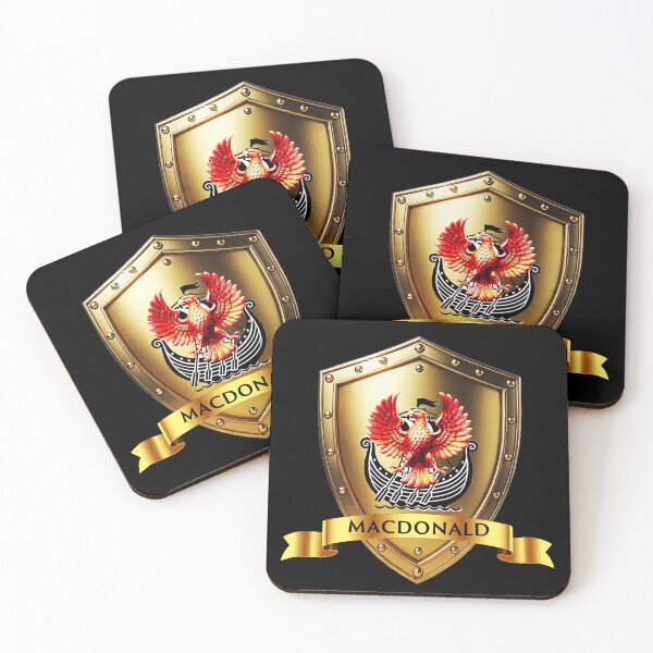 Item preview, MacDonald Heritage Shield  Phoenix and Ship with Regal Name Banner designed and sold by Highlandkings.