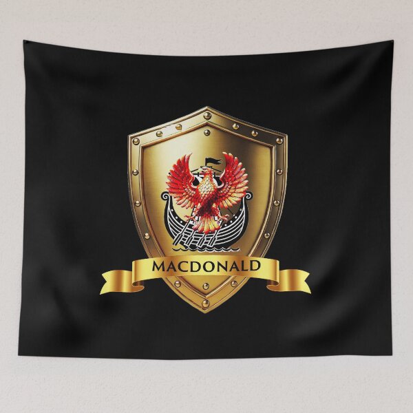 Item preview, MacDonald Heritage Shield  Phoenix and Ship with Regal Name Banner designed and sold by Highlandkings.