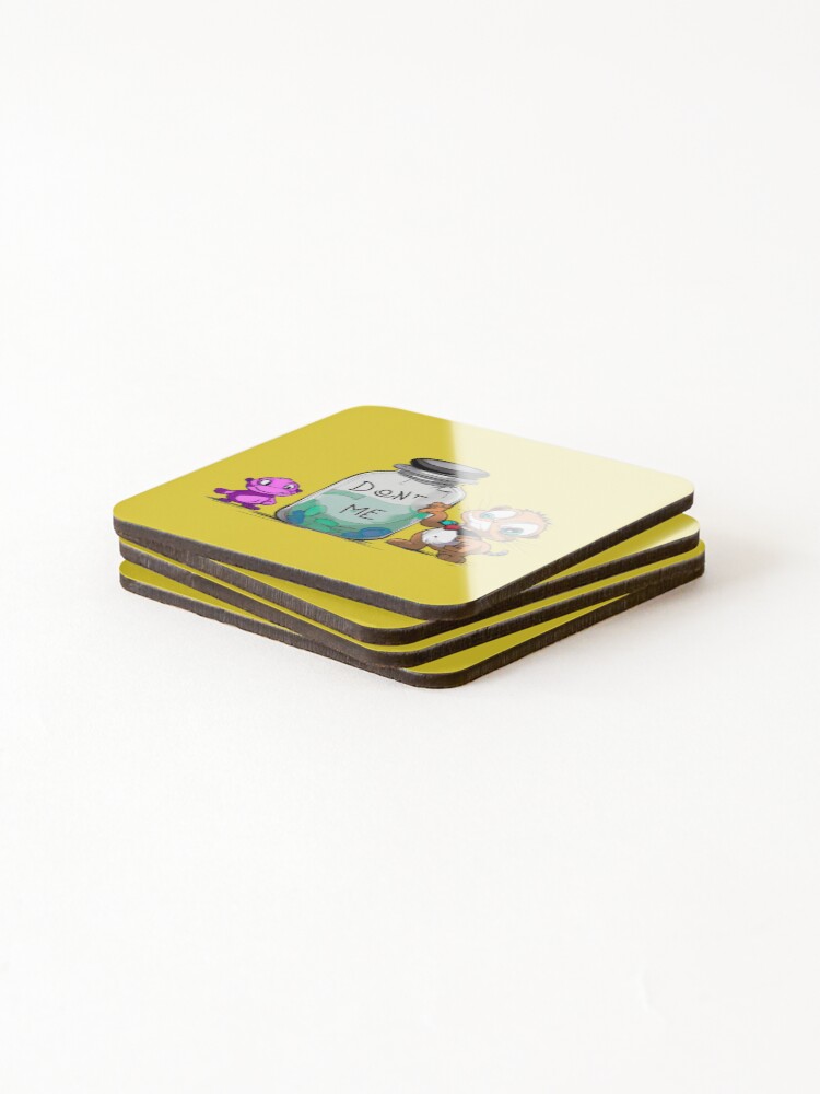 Thumbnail 4 of 5, Coasters (Set of 4), DON'T ME - Raloel designed and sold by Raloel.