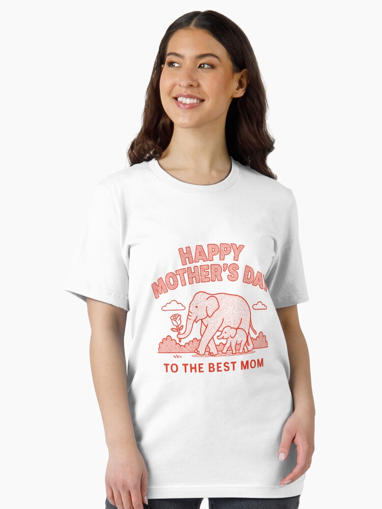 Feliz Día de la Madre Elefante Mamá Rosa Camiseta esencial
