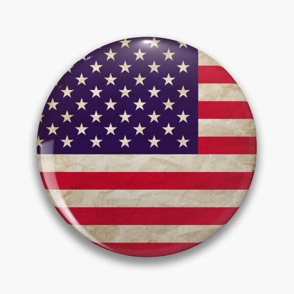 Item preview, Vintage USA Flag Design – Retro Look – Square Motif designed and sold by KolbaVison.