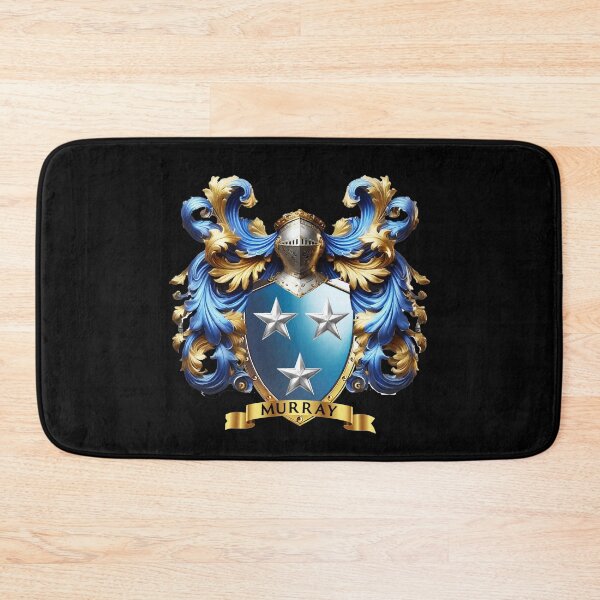 Item preview, Murray Clan Crest  Tri Star Blue Shield of Nobility and Strength designed and sold by Highlandkings.