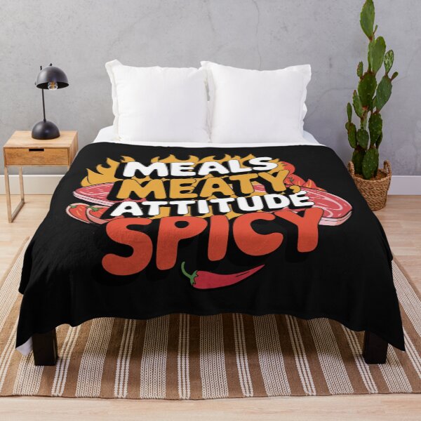 Item preview, Hot and Meaty Funny Food Quote designed and sold by Bliss Find And Design.