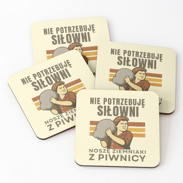 Item preview, Nie Potrzebuję Siłowni| Funny Polish Woman| Retro PRL Style| Distressed designed and sold by Anniko Art Studio.