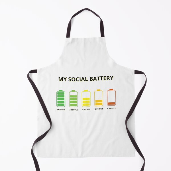 Item preview, My Social Battery – Funny Introvert Flat Design Illustration designed and sold by Arte Zen.