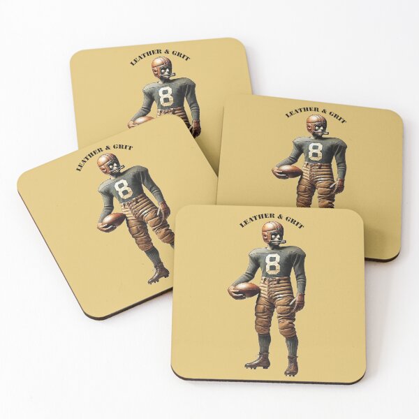 Item preview, Vintage Early 1900s Football Player with a Leather Helmet and Ball URM designed and sold by urmaddad.