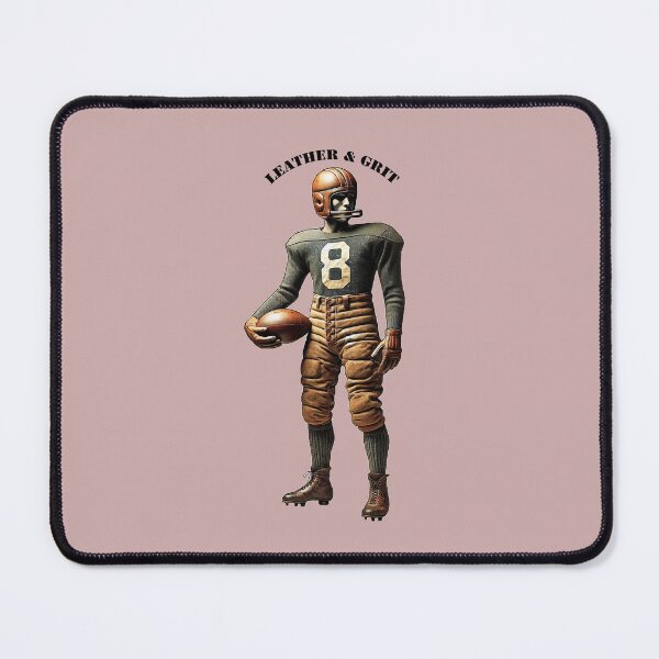 Item preview, Vintage Early 1900s Football Player with a Leather Helmet and Ball URM designed and sold by urmaddad.