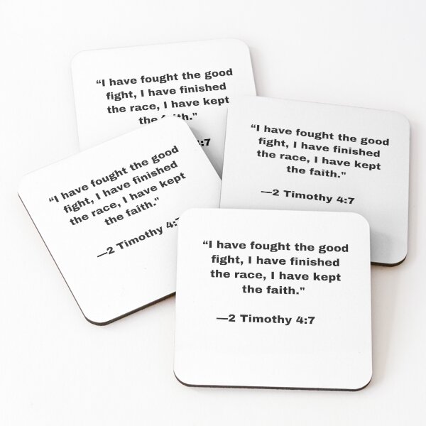 Item preview, 2 Timothy 4:7 |Sticker| I Have Fought the Good Fight designed and sold by SeaNympth.