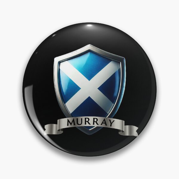 Item preview, Murray Scottish Pride Crest  Saltire Shield with Noble Banner designed and sold by Highlandkings.