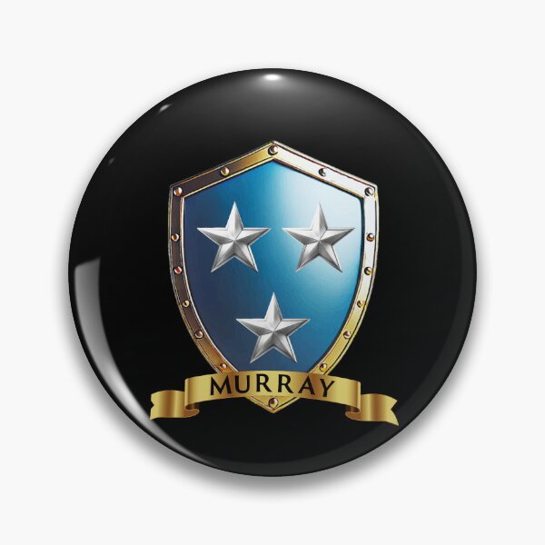 Item preview, Murray Legacy Shield  Blue Banner Crest of Three Stars designed and sold by Highlandkings.