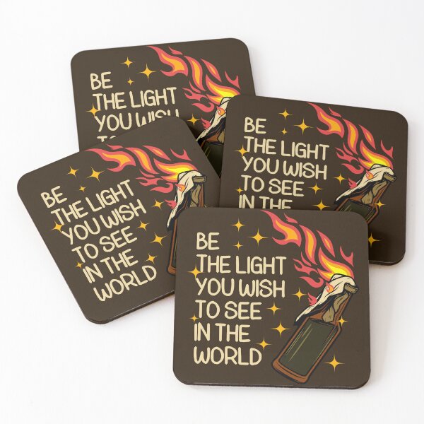 Item preview, Be The Light You Wish To See In The World Dark Humor Molotov Cocktail designed and sold by hiacynto.