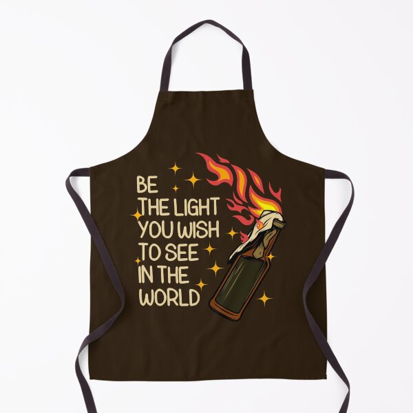 Item preview, Be The Light You Wish To See In The World Dark Humor Molotov Cocktail designed and sold by hiacynto.