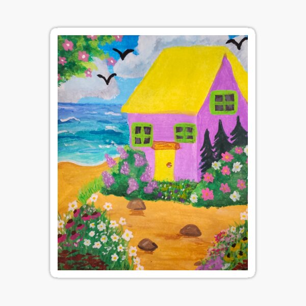 Aperçu de l'œuvre Chalet de plage créée et vendue par etherealwonders.