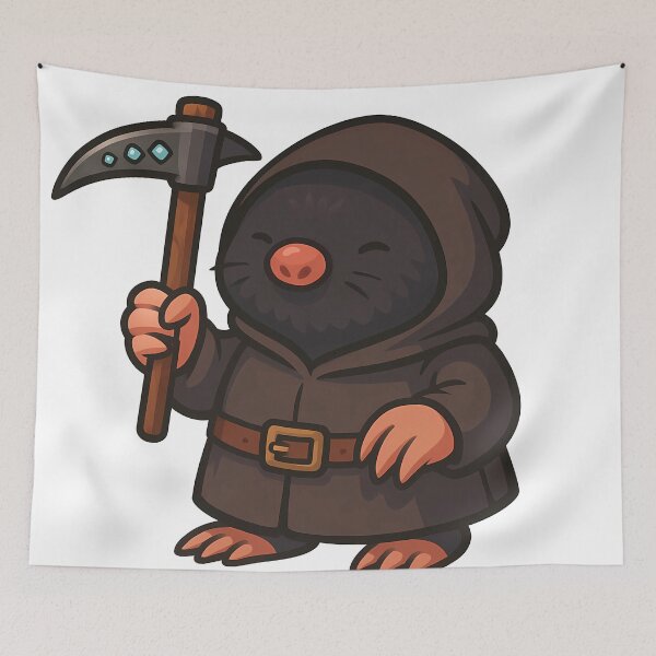 Item preview, Mole & Pickaxe designed and sold by ToobyDesigns.