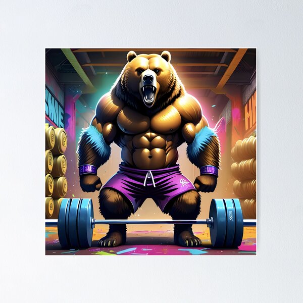 Item preview, Bear Bodybuilder 2 designed and sold by TeezyDezignes.