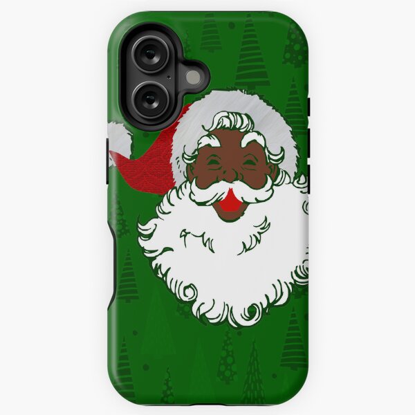 Item preview, african black santa claus christmas trees green designed and sold by Gossip Rag.
