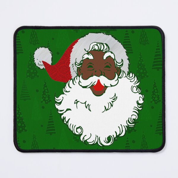 Item preview, african black santa claus christmas trees green designed and sold by Gossip Rag.