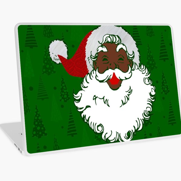 Item preview, african black santa claus christmas trees green designed and sold by Gossip Rag.