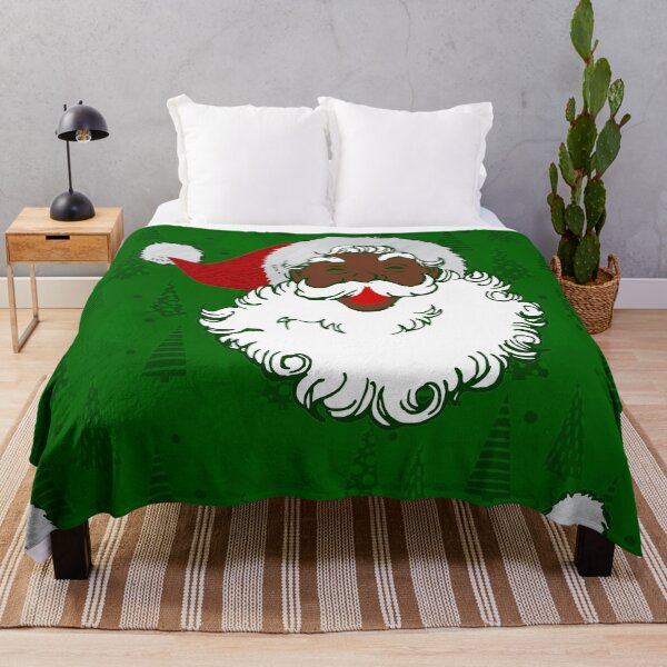 Item preview, african black santa claus christmas trees green designed and sold by Gossip Rag.