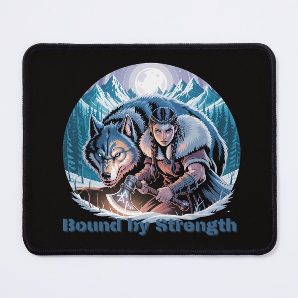 Item preview, Runic Warrior and Wolf – Bound by Strength designed and sold by Slavicsoul.