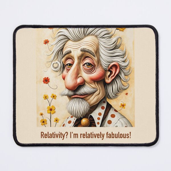Item preview, Einstein with Attitude – Funny Genius Art designed and sold by BoBiloArt.