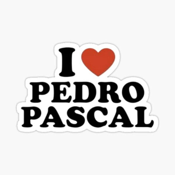 Aperçu de l'œuvre J'aime Pedro Pascal  créée et vendue par hotpeople.