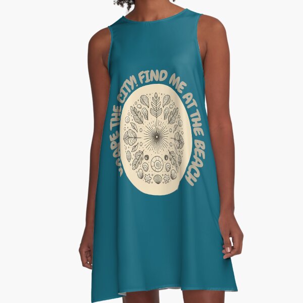 Item preview, More Comfortable on the Beach – AI Logo with Beach Animals and Blurred City Text for Women’s Clothing and Accessories designed and sold by knalpot-design.