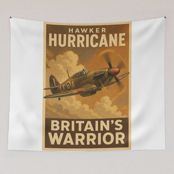 Item preview, Hawker Hurricane Vintage Poster designed and sold by Skyframe Aviation.