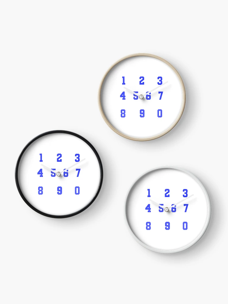 Thumbnail 3 of 4, Clock, Numbers designed and sold by Paper Drip.