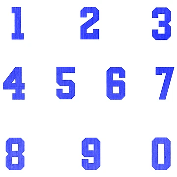 Artwork thumbnail, Numbers by Paper Drip