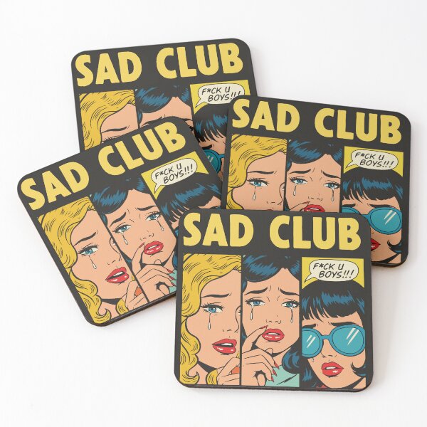 Item preview, Sad Club - Retro Pop Art Girl Power Design designed and sold by -DEEWOLF-.