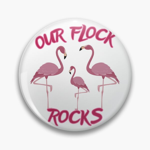 Item preview, Our Flock Rocks Flamingos designed and sold by Klaudesign.