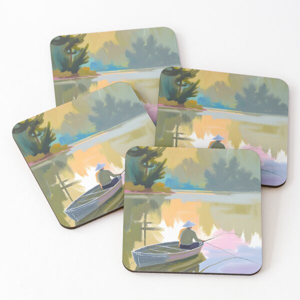 Item preview, Zen Fishing at Sunrise 6 designed and sold by AlinaSCorner.
