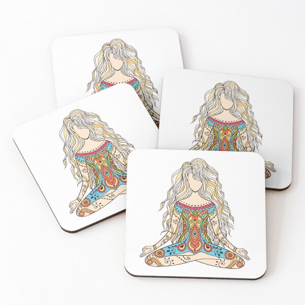 Item preview, Yoga Goddess in Lotus Meditation Position with Gyan Hand Mudra designed and sold by ShaktiAmara.