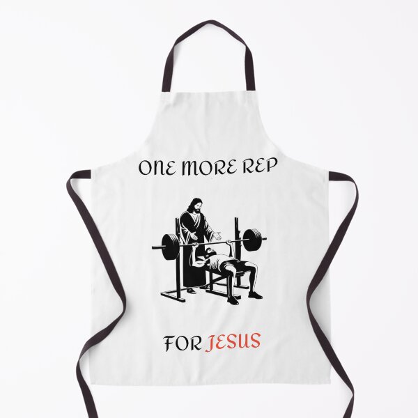 Item preview, Jesus Spotting Bench Press – Motivational Gym Design designed and sold by HYSTOREGYMWEAR.