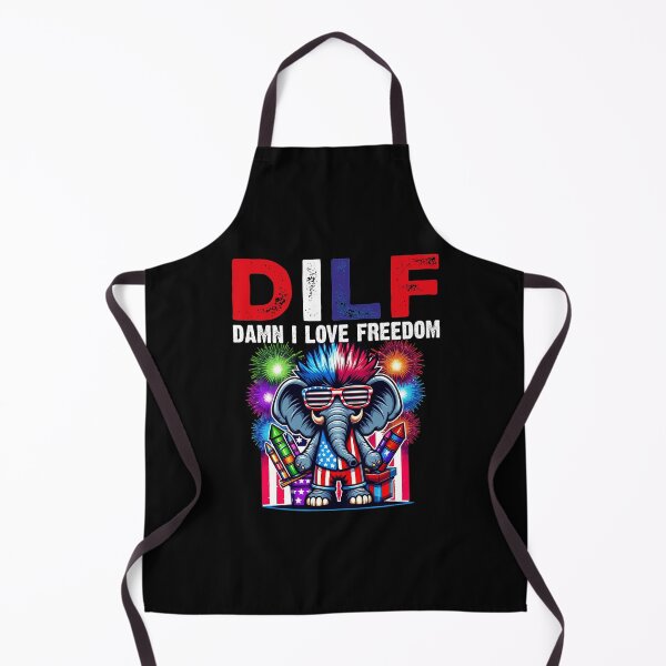 Item preview,  DILF Damn I Love Freedom Cool Patriotic Elephant Fireworks   - 4th Of July Usa Flag  designed and sold by Smix Pixels.