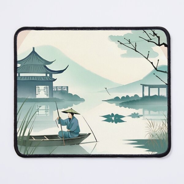 Item preview, Zen Fishing at Sunrise 8 designed and sold by AlinaSCorner.