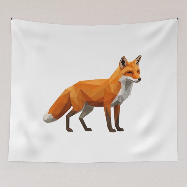 Item preview, Vibrant Geometric Fox designed and sold by TrendNest Designs USA.