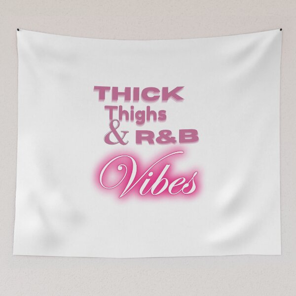 Item preview, Thick Thighs and R&B Vibes T-Shirt – Body Positive Music Lover Tee for Confident Women, Funny Shirt, Valentine Shirt gift designed and sold by GAIDREDA.