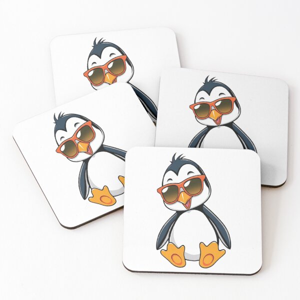 Item preview, Funny Penguin Wearing Shades T-Shirt – Cute Cartoon Animal Graphic Tee designed and sold by mryan78.