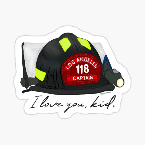 Item preview, Los Angeles Fire Department (LAFD) Station 118 Captain Love You Kid designed and sold by Art by Jessica Beroldi.